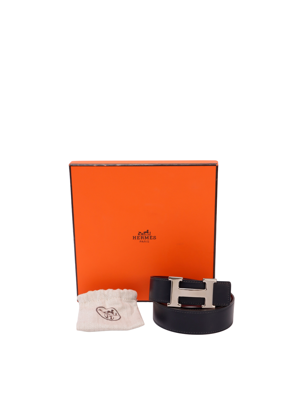 REVERSIBLE H BUCKLE BELT