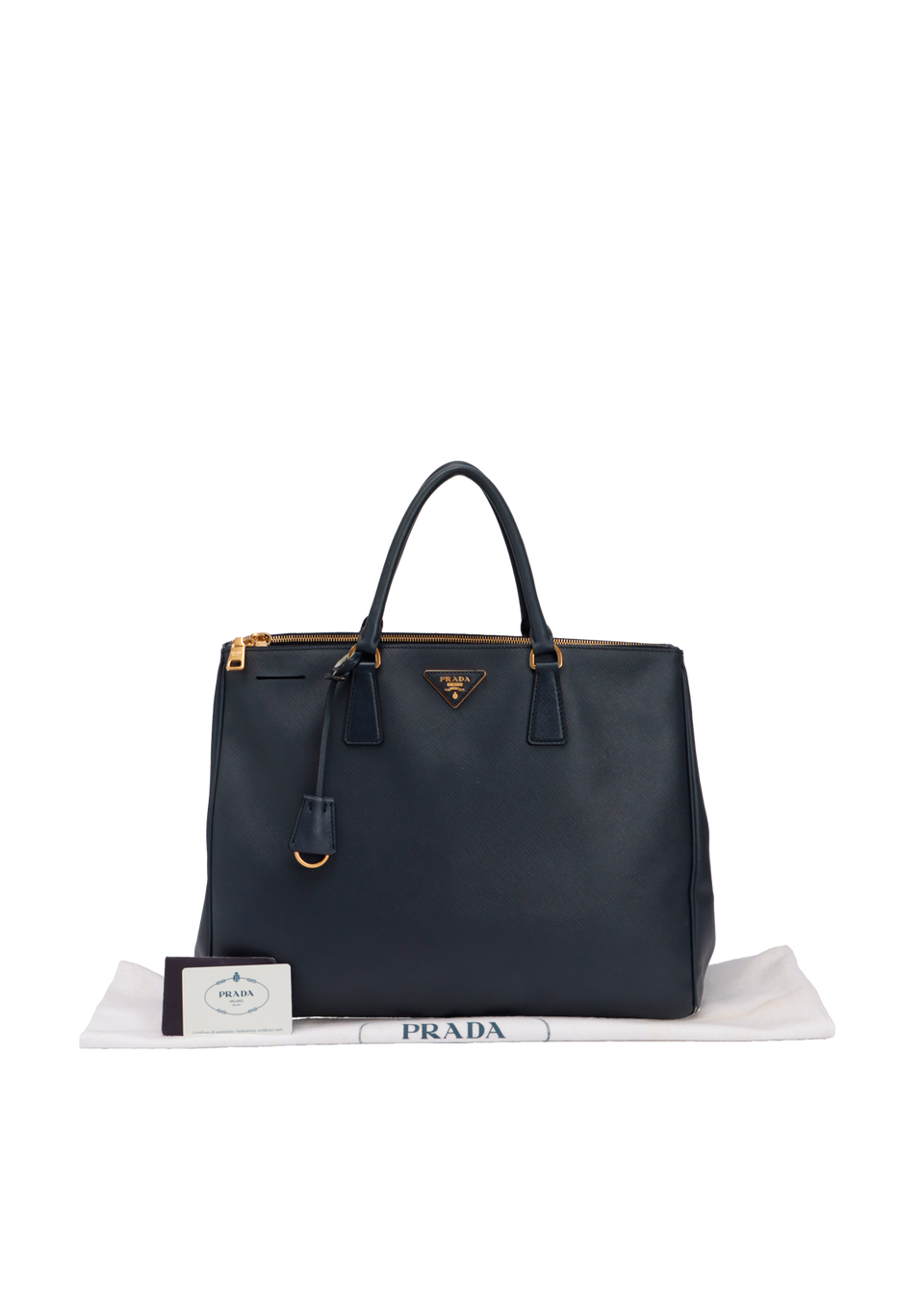 LARGE SAFFIANO LUX DOUBLE ZIP GALLERIA