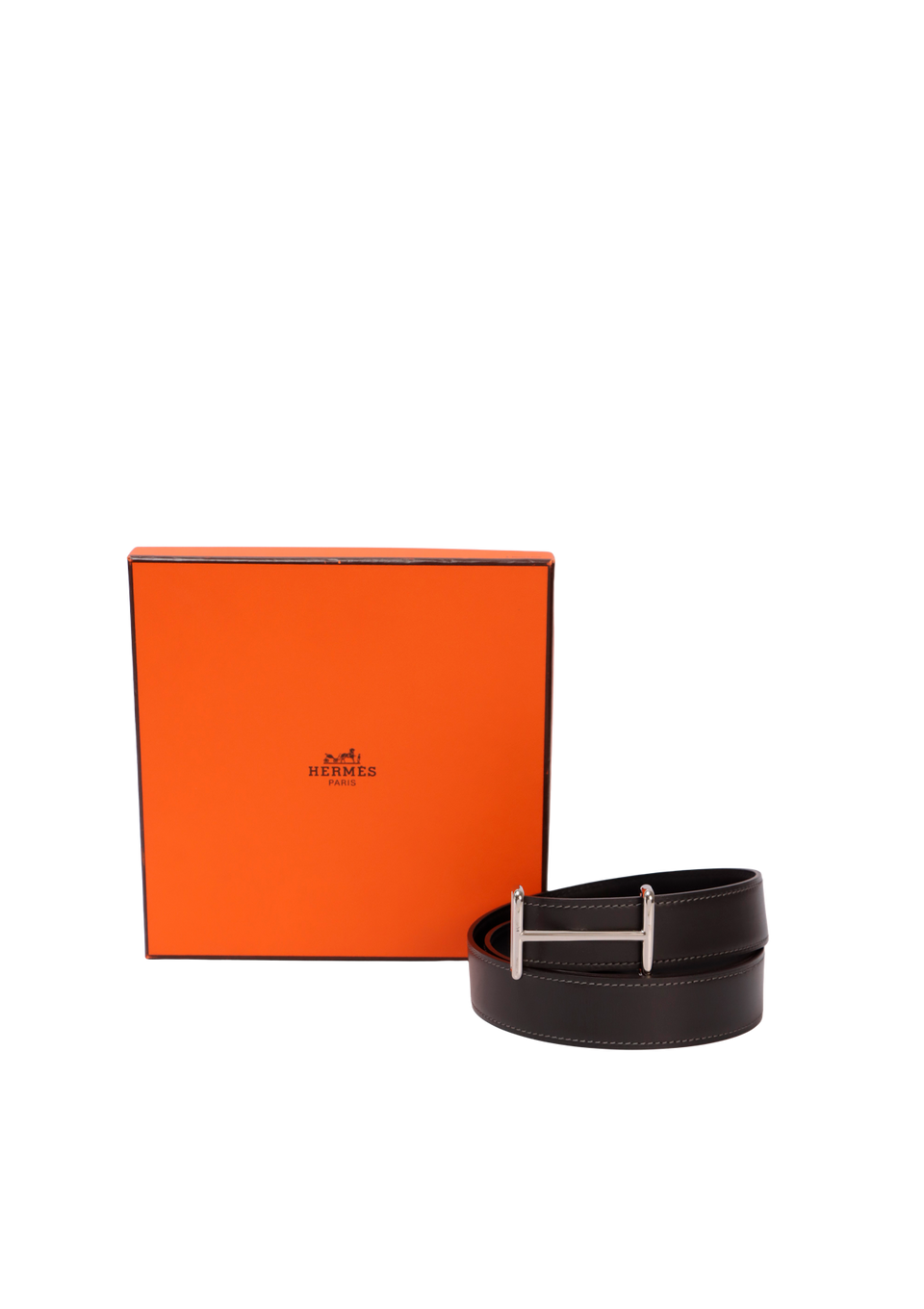 REVERSIBLE H BUCKLE BELT 90