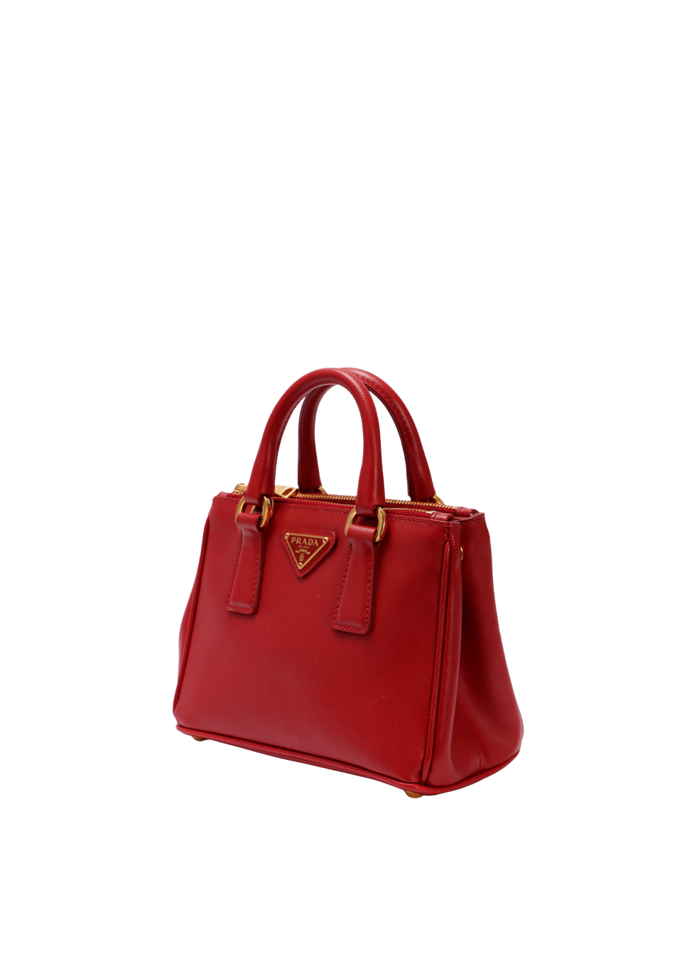 MINI SAFFIANO LUX DOUBLE ZIP GALLERIA