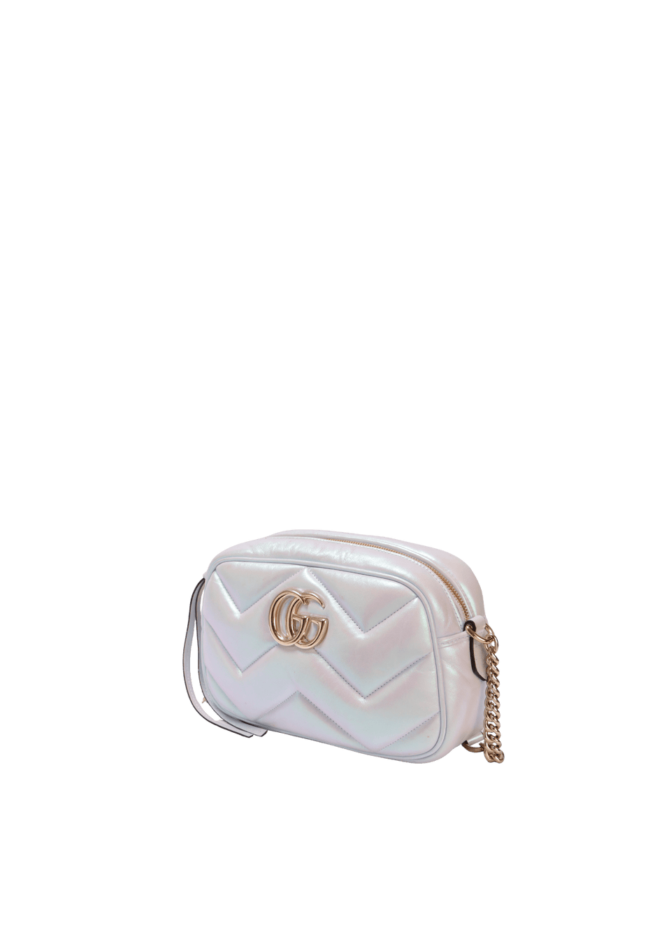 IRIDESCENT GG MARMONT SMALL CHAIN BAG