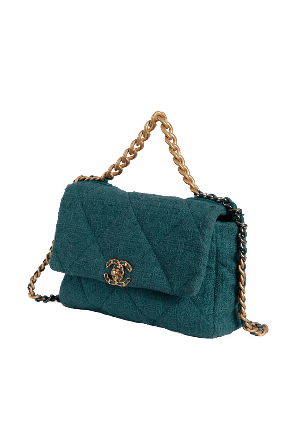 LARGE 19 FLAP BAG TWEED