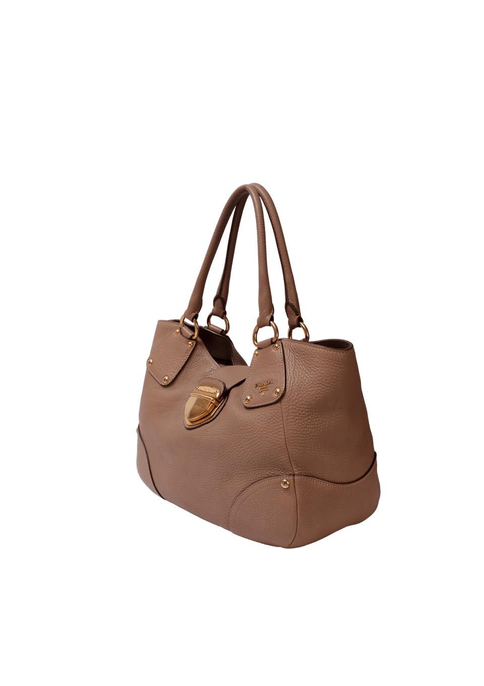 VITELLO DAINO PUSHLOCK TOTE