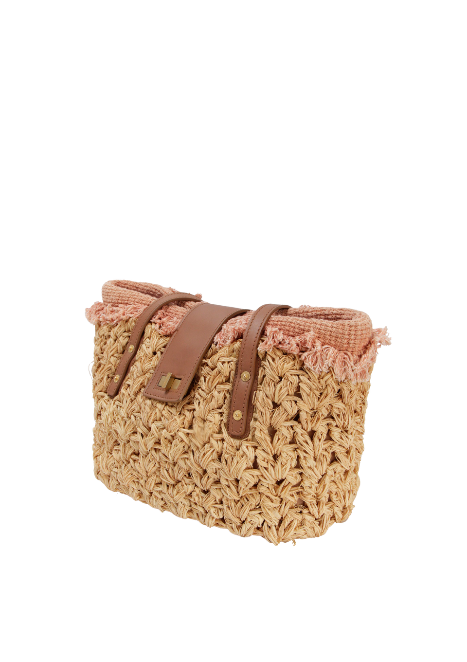 WOVEN STRAW MADEMOISELLE LOCK