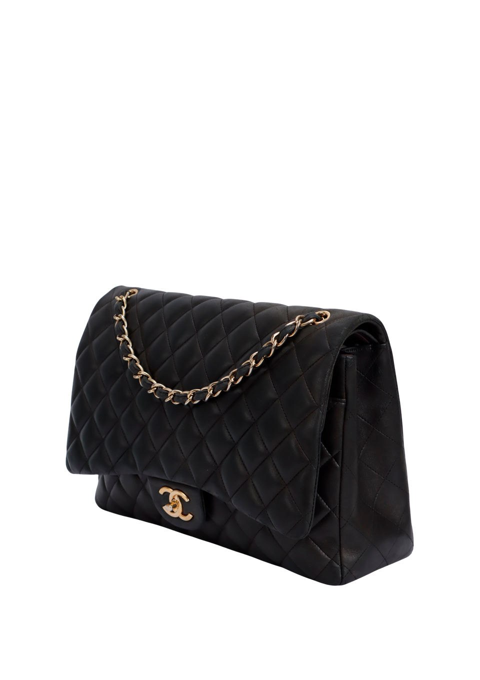 MAXI CLASSIC DOUBLE FLAP LAMBSKIN