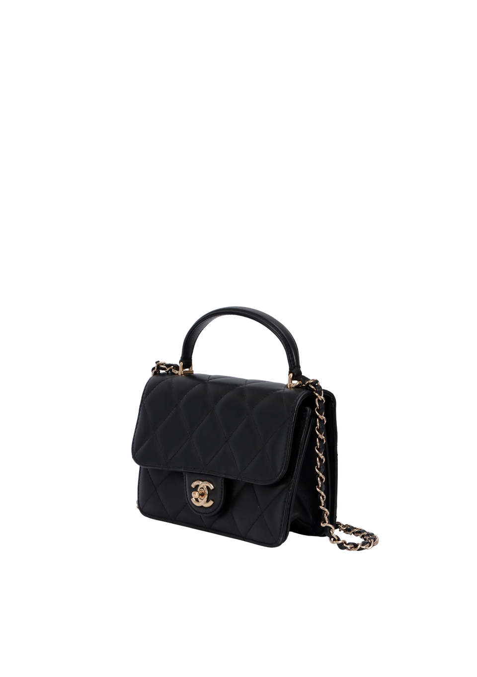 MINI TRENDY CC FLAP BAG LAMBSKIN