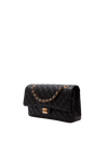MEDIUM EAST WEST CLASSIC DOUBLE FLAP CAVIAR