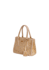 MINI CRYSTAL GALLERIA DOUBLE ZIP TOTE