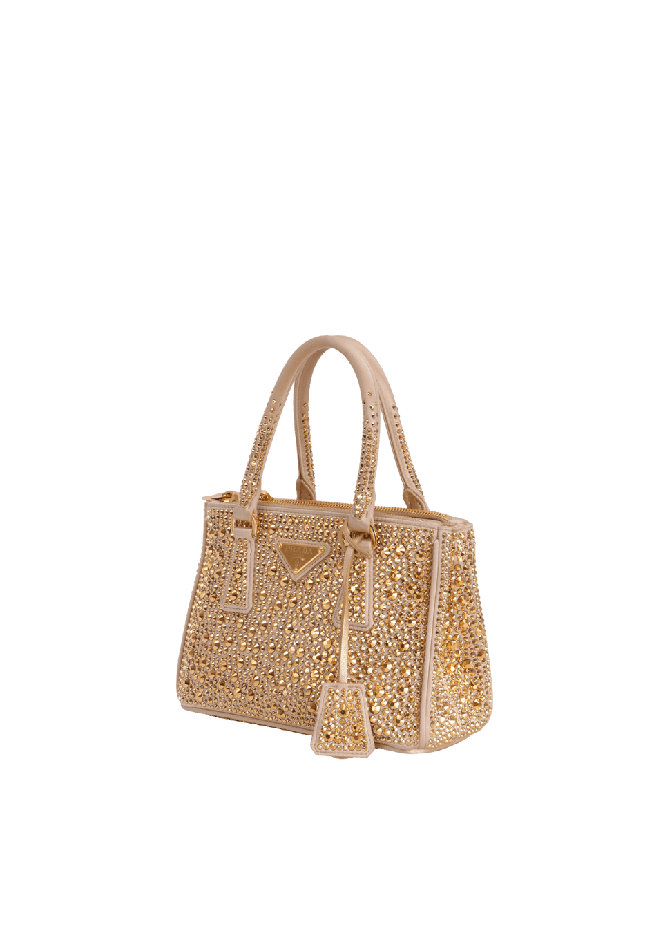 MINI CRYSTAL GALLERIA DOUBLE ZIP TOTE