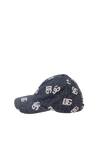 LOGO JACQUARD DENIM BASEBALL CAP