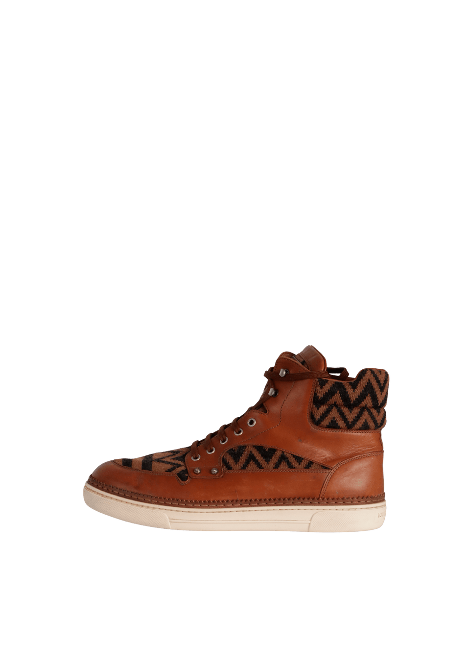 LEATHER HIGH-TOP SNEAKERS 42