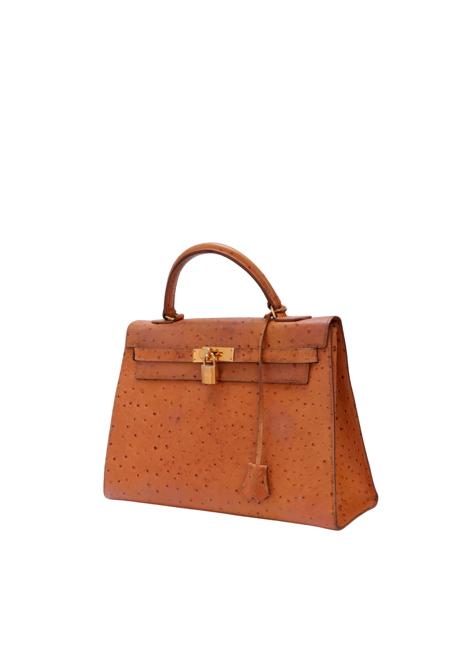 VINTAGE OSTRICH KELLY SELLIER 32