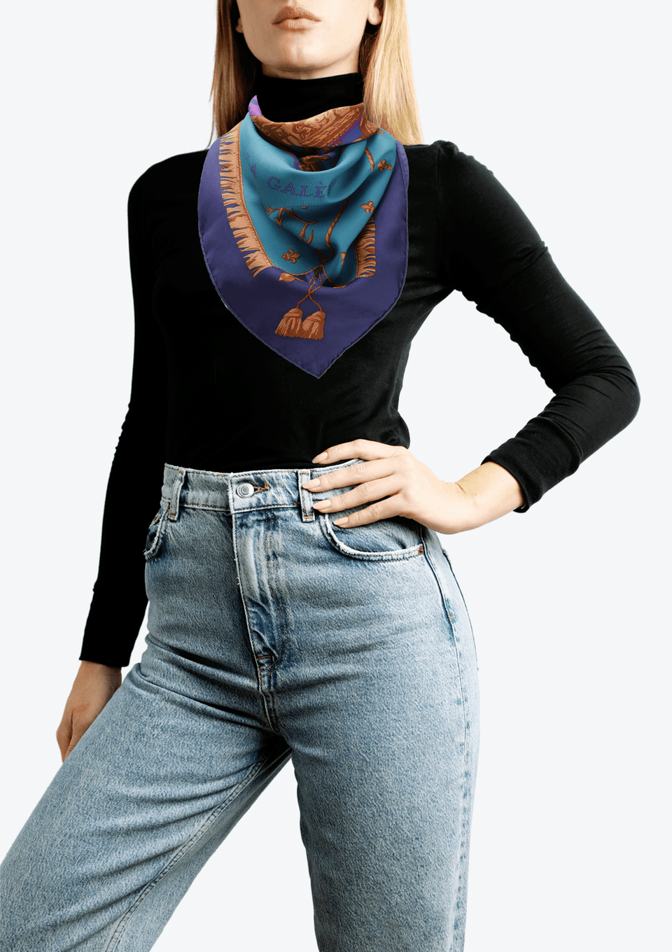 VUE DU CARROSSE DE LA GALÈRE SILK SCARF