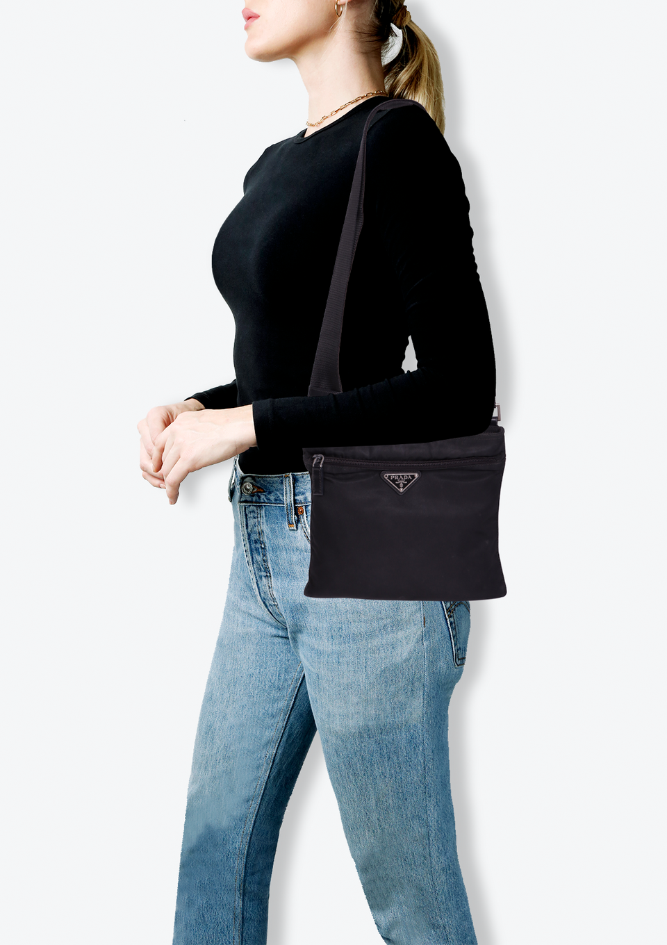 SMALL TESSUTO MESSENGER BAG