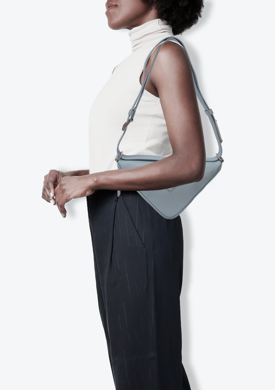 SAFFIANO CUIR TRIANGLE BELT BAG