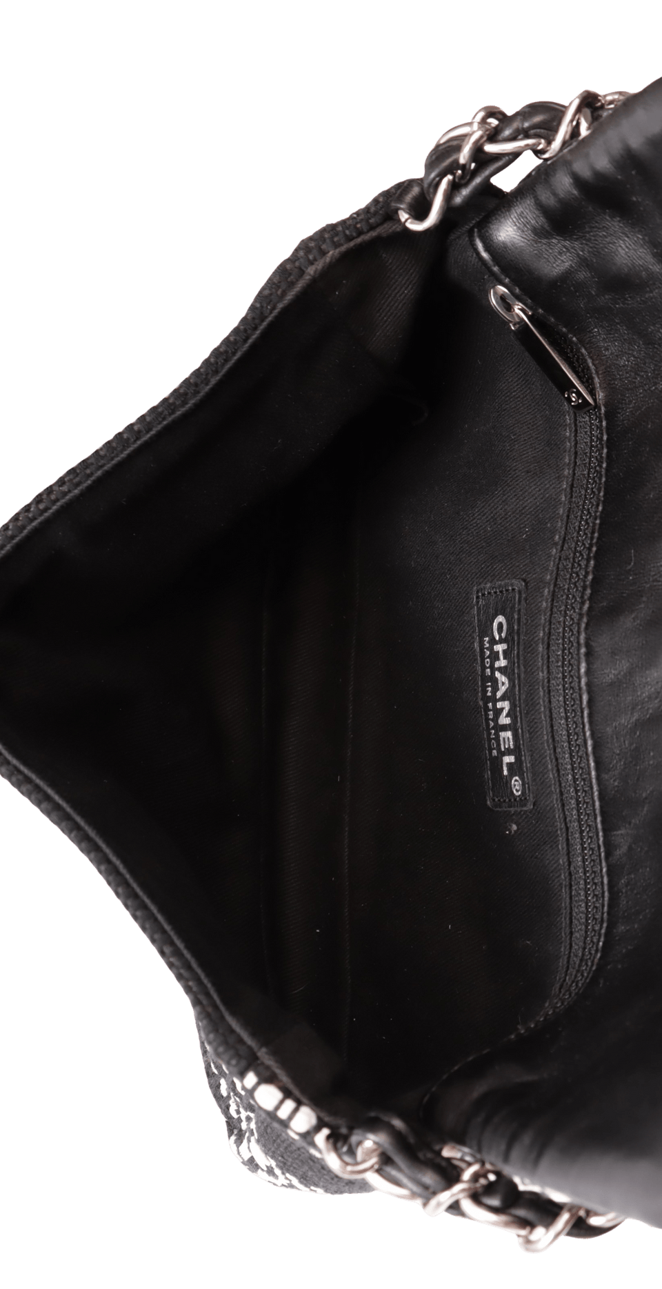 WOVEN TWEED SMALL FLAP