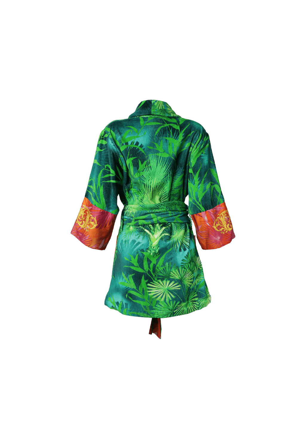 Versace Jungle Print Kimono Robe M Verde Original Gringa