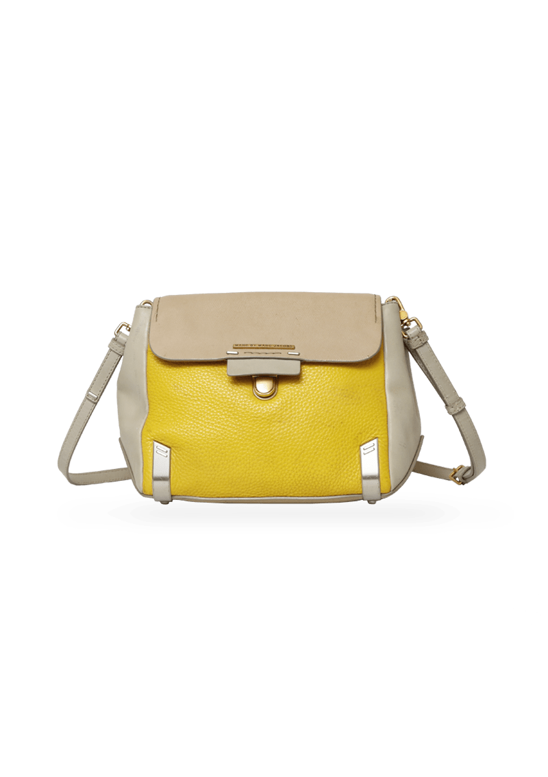 TRICOLOR LEATHER CROSSBODY BAG