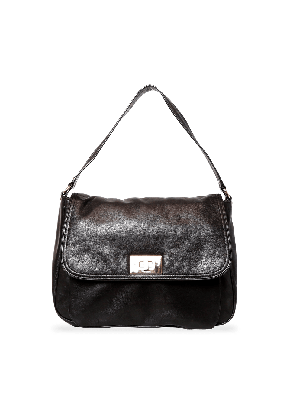 LARGE LEATHER SHOULDER BAG