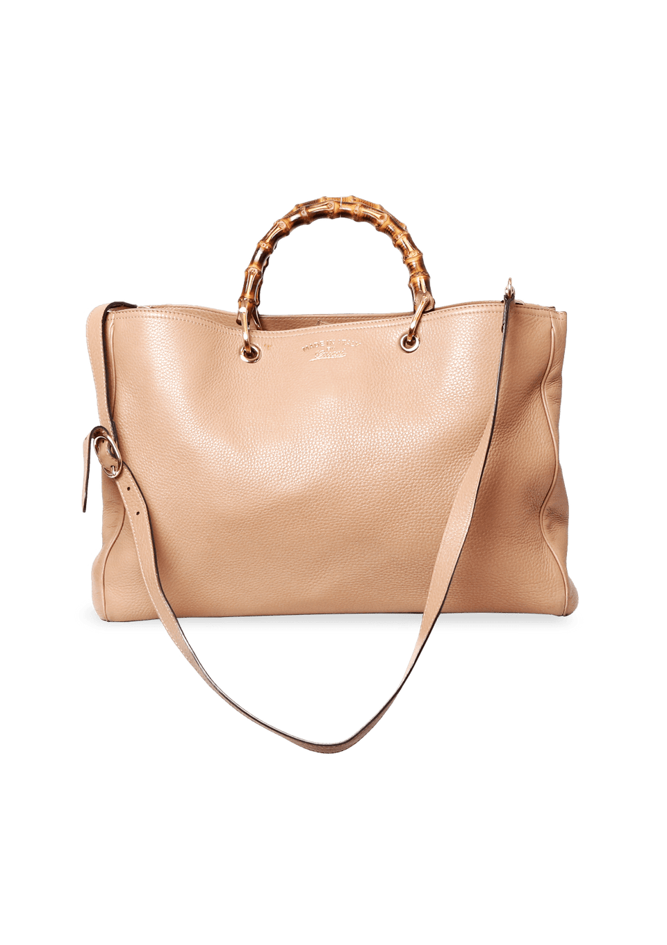BAMBOO SHOPPER TOTE GUCCI BEGE ORIGINAL