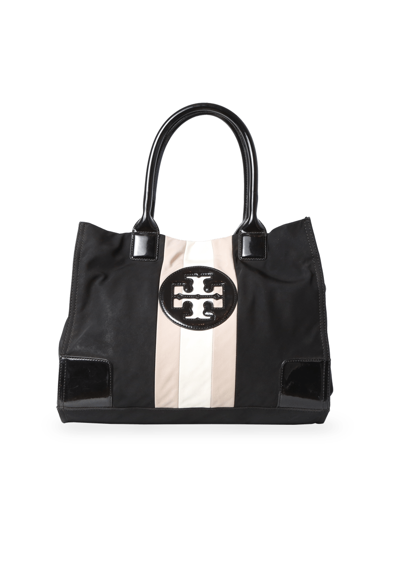 LEATHER TRIMMED LOGO TOTE