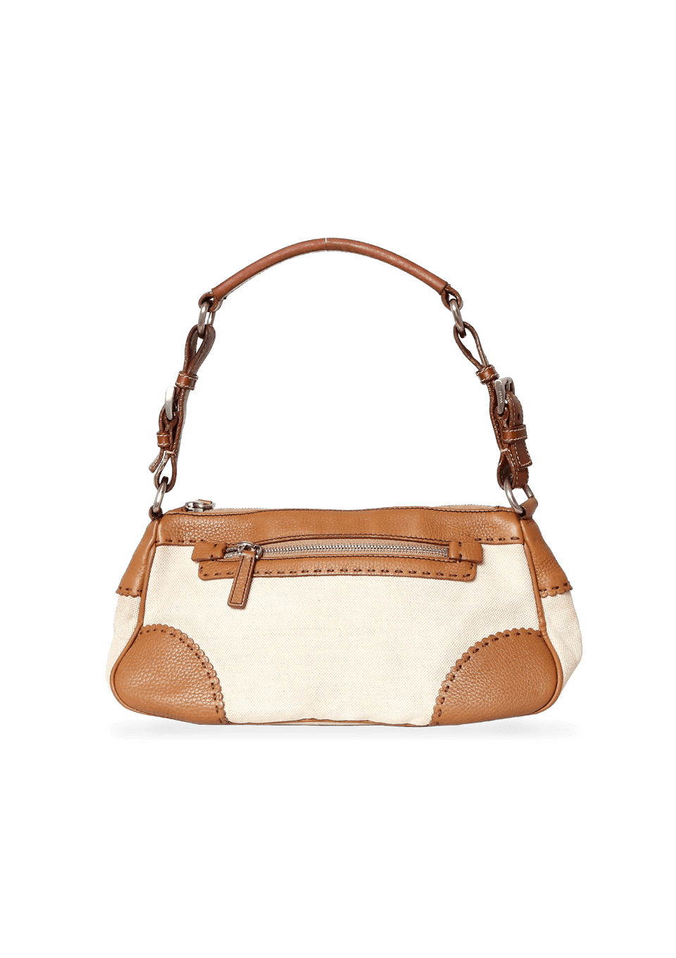 LEATHER-TRIMMED BAGUETTE