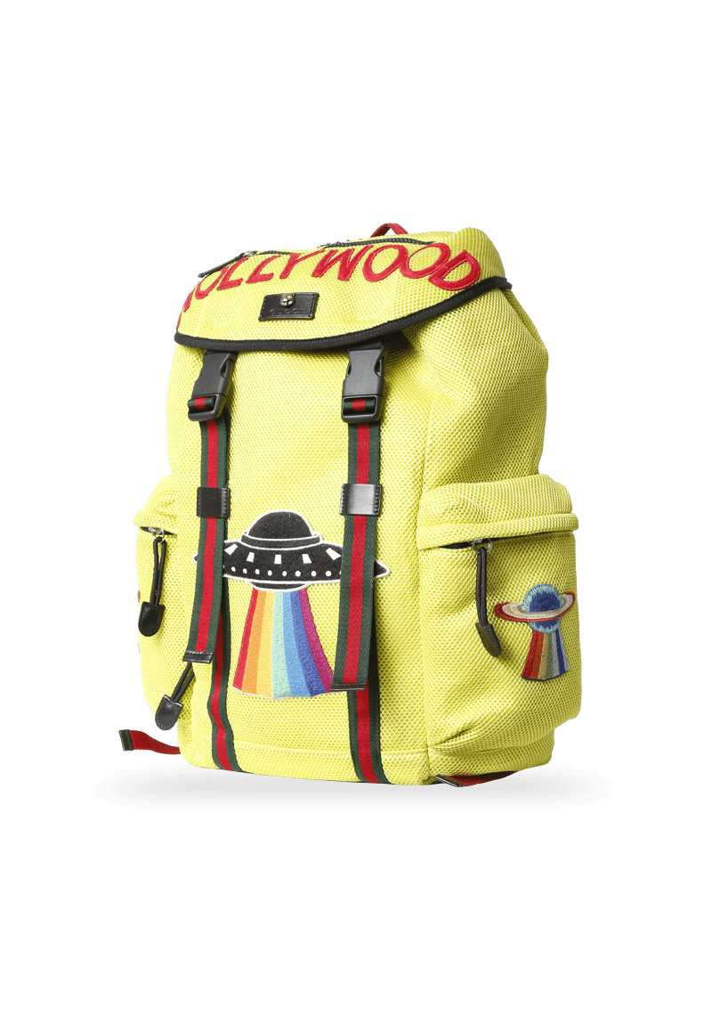 MESH EMBROIDERED HOLLYWOOD BACKPACK GUCCI Gringa