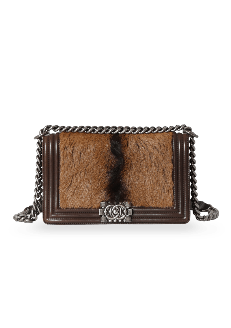 PONY HAIR SMALL BOY BAG