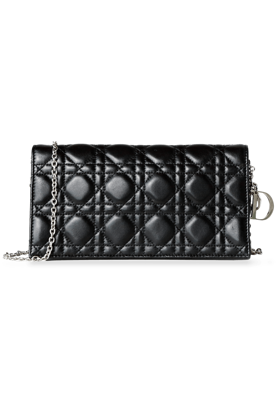 BLACK CANNAGE LAMBSKIN CHRISTIAN DIOR PRETA ORIGINAL