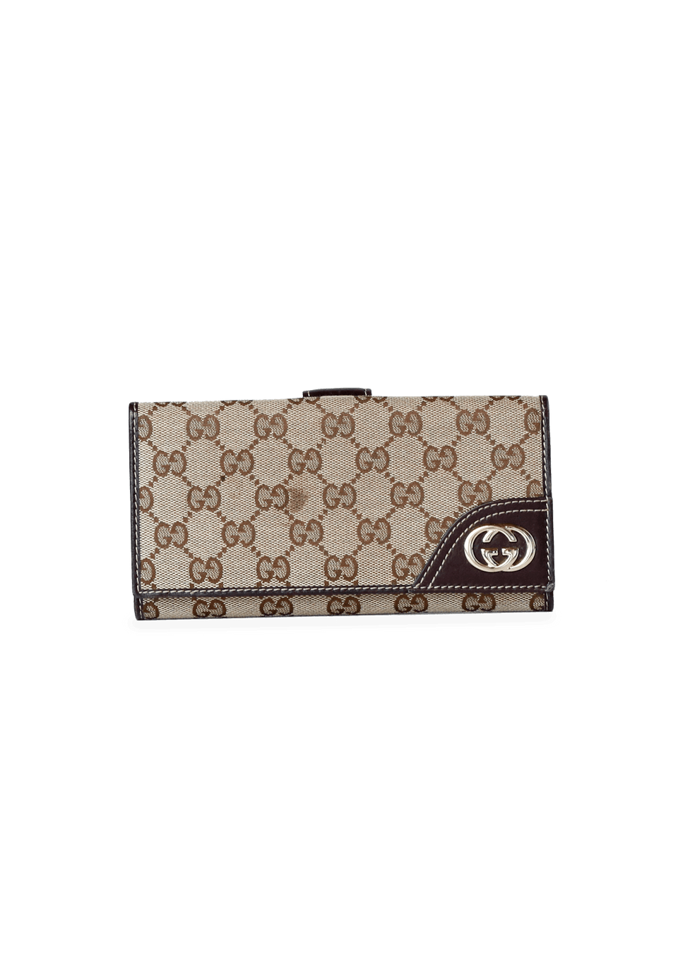 BRITT TRIFOLD WALLET GUCCI BEGE ORIGINAL