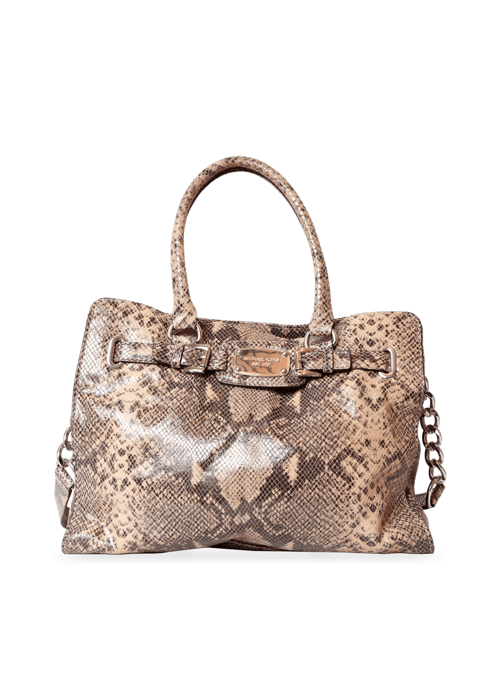 EMBOSSED LEATHER SATCHEL