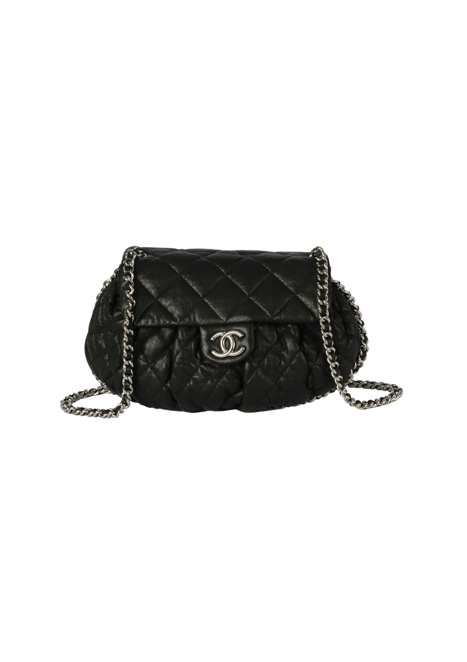CHAIN AROUND FLAP BAG
