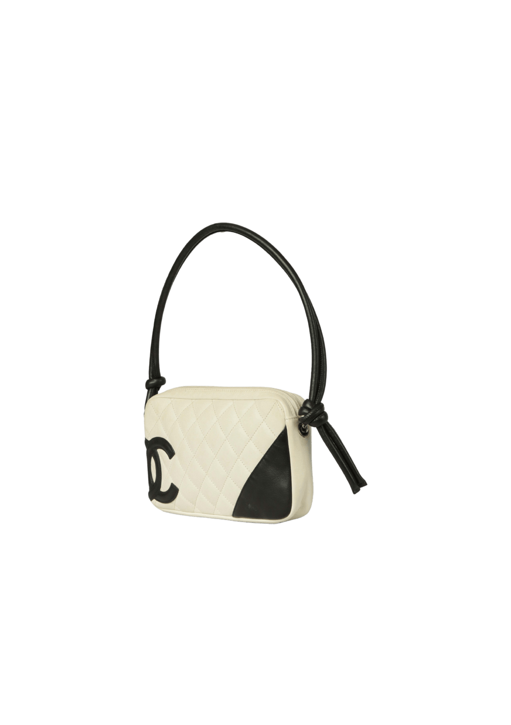 Chanel Ligne Cambon White Pochette Bag