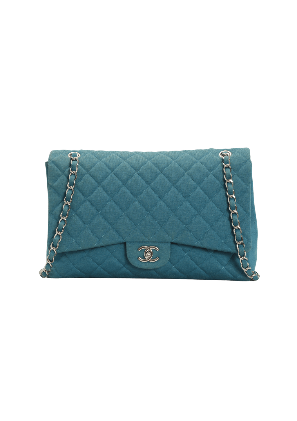 Bolsa Chanel Flap Vintage Azul Original - JXE10, Etiqueta Única