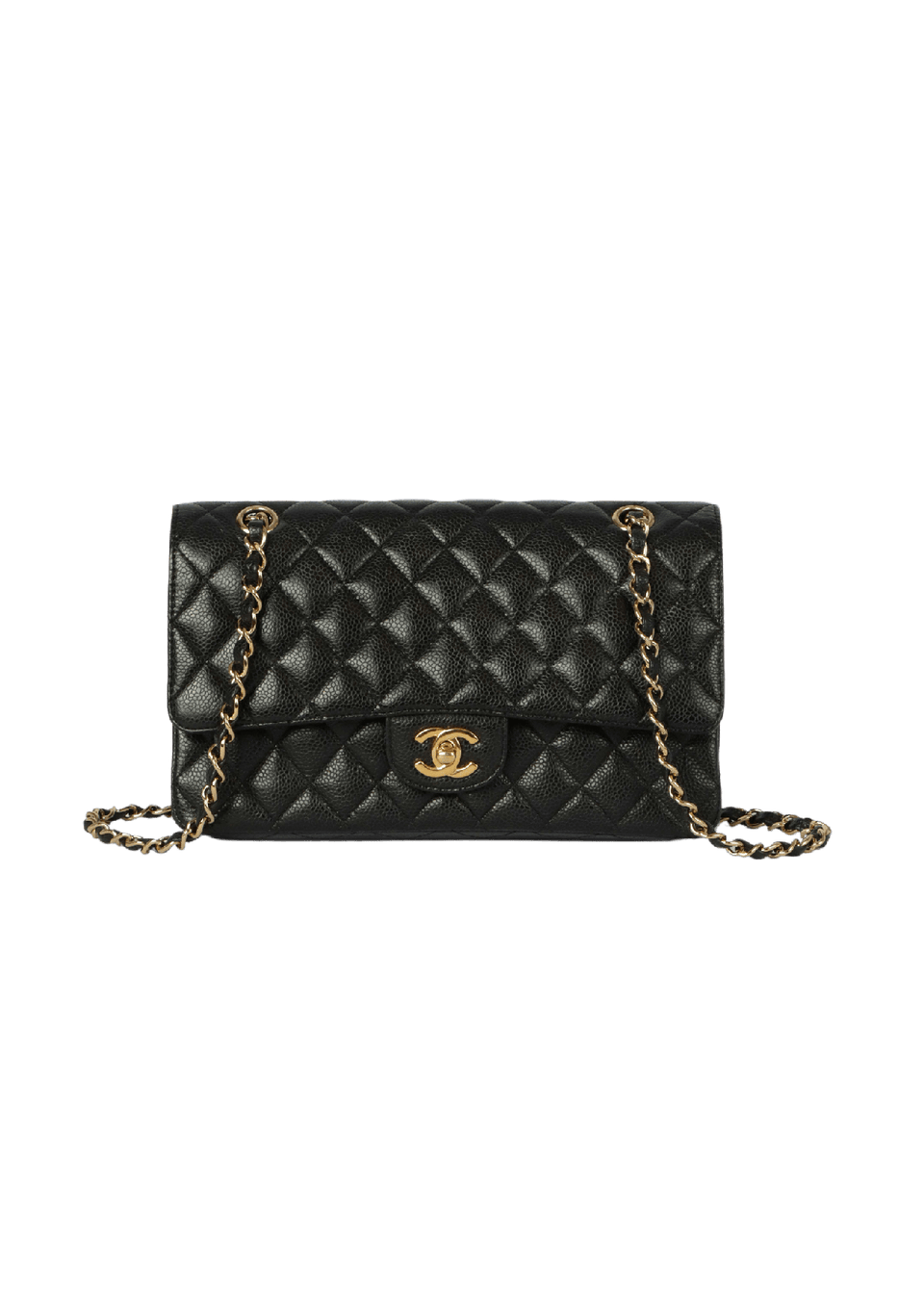 MEDIUM CLASSIC DOUBLE FLAP CAVIAR