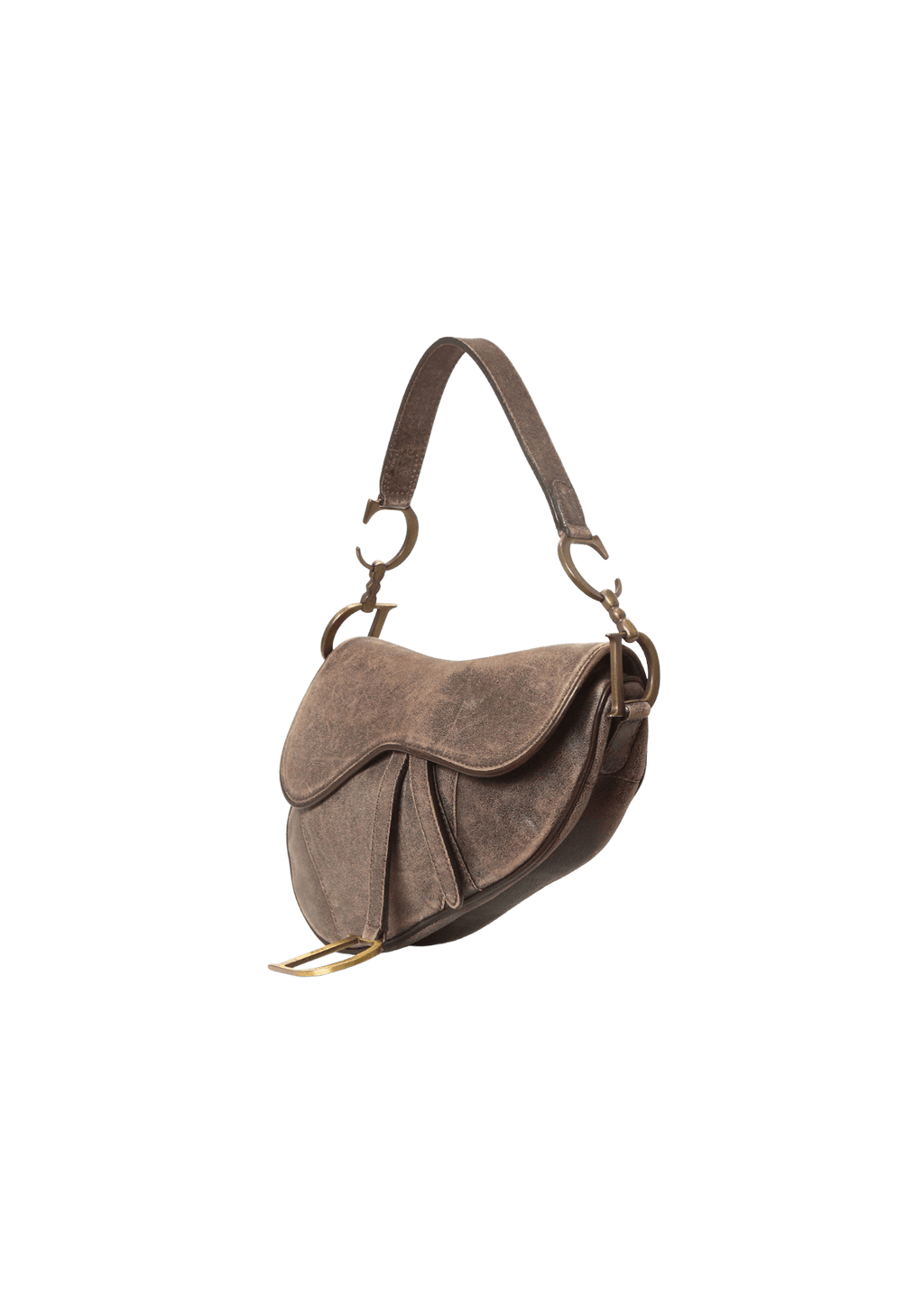 BOLSA CHRISTIAN DIOR DENIM SADDLE BAG MARROM ORIGINAL Gringa