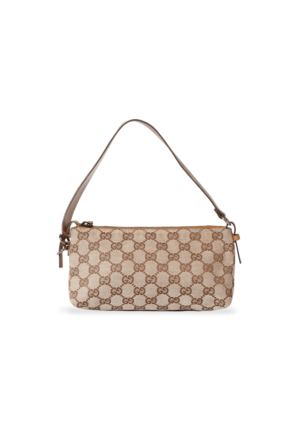 BOLSA GUCCI GG CANVAS BOAT POCHETTE BEGE ORIGINAL – Gringa