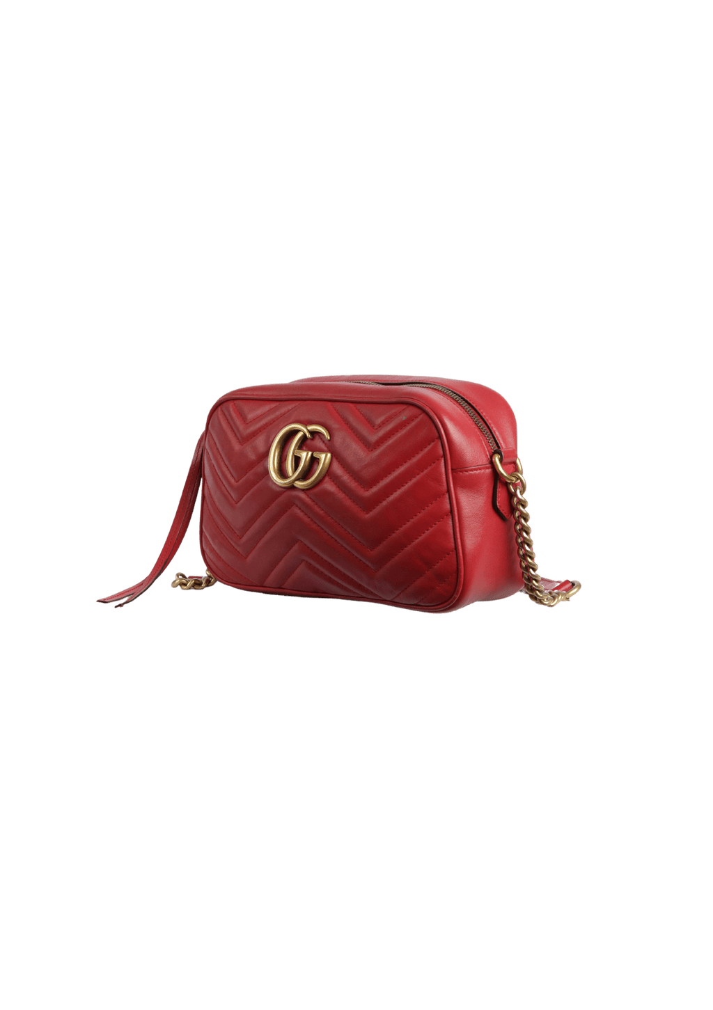 BOLSA GUCCI GG MARMONT CAMERA BAG SMALL VERMELHO ORIGINAL Gringa