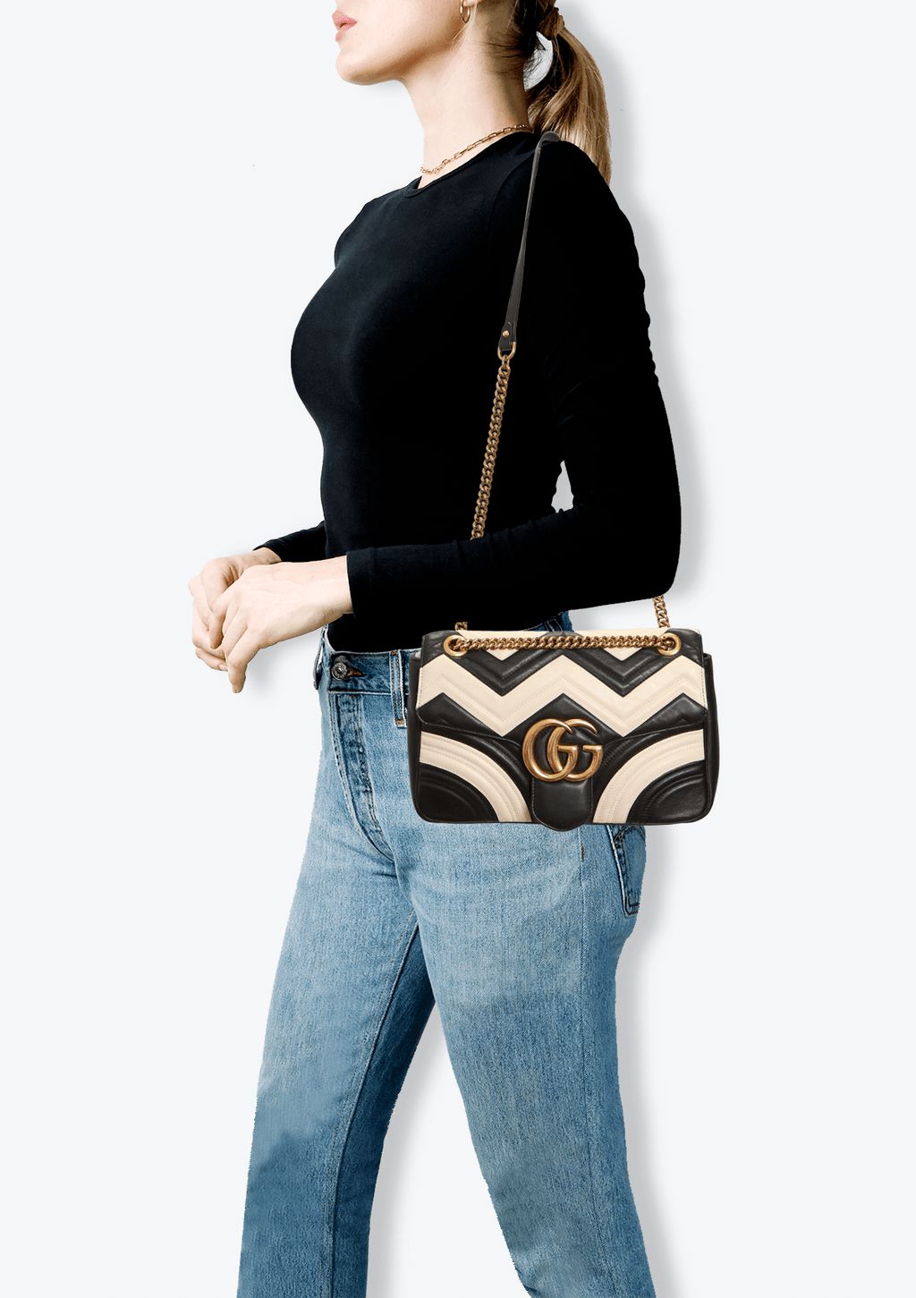 Gucci marmont on sale bicolor