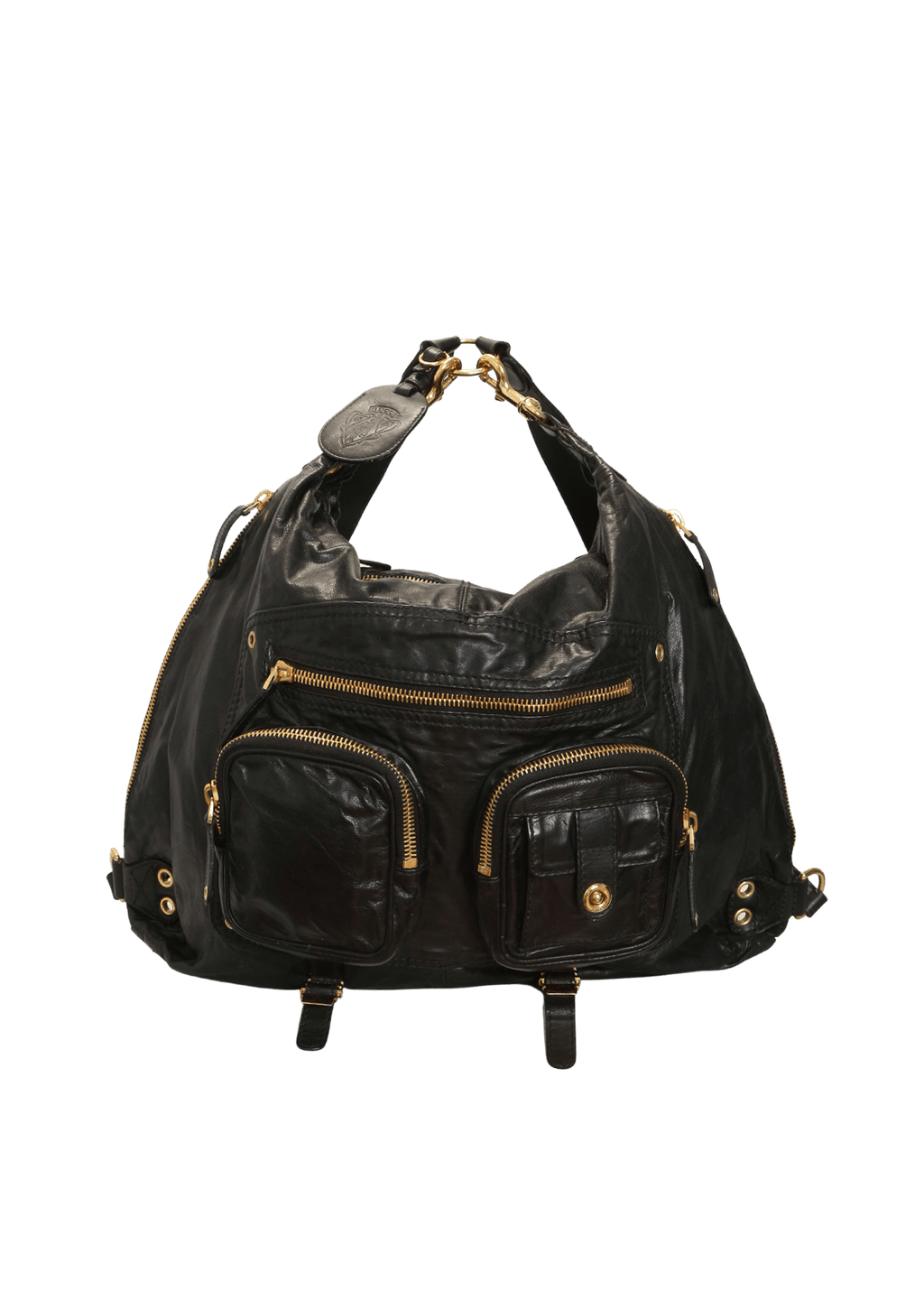 BOLSA GUCCI LEATHER DARWIN BACKPACK PRETO ORIGINAL Gringa