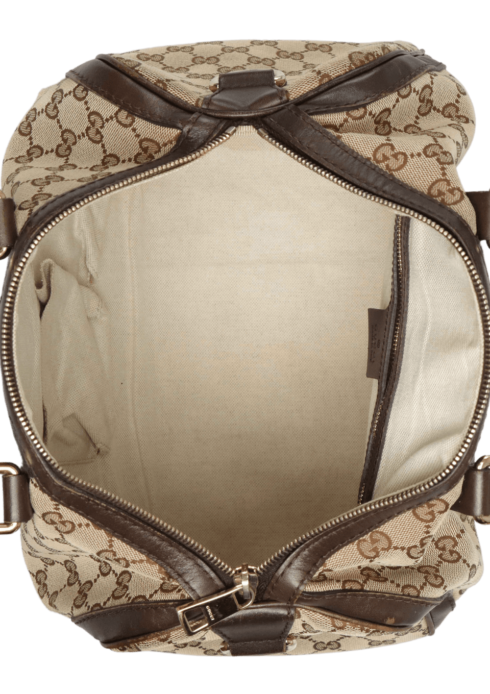MONOGRAM VINTAGE WEB MEDIUM BOSTON BAG
