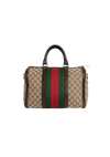 MONOGRAM VINTAGE WEB MEDIUM BOSTON BAG