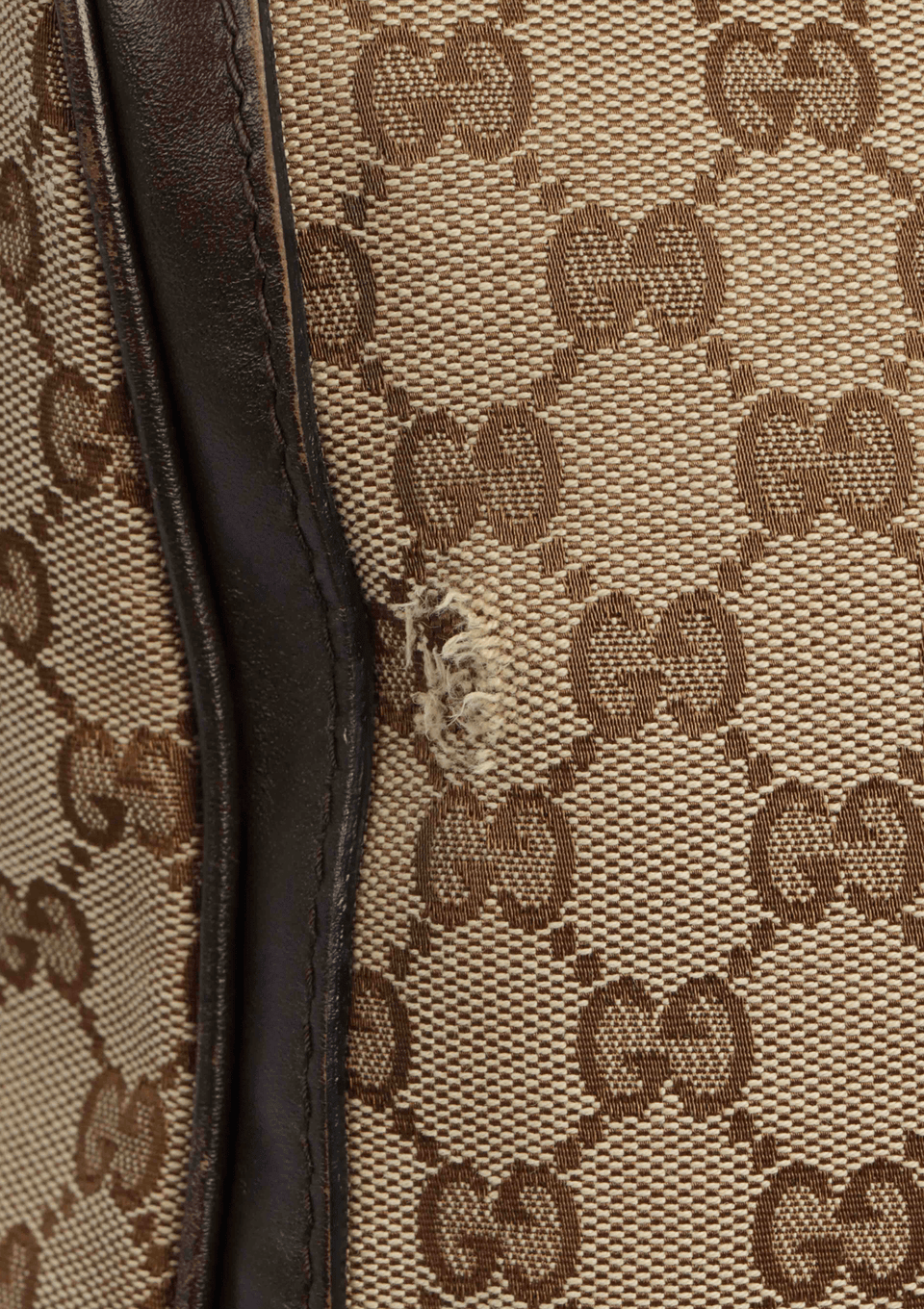 MONOGRAM VINTAGE WEB MEDIUM BOSTON BAG