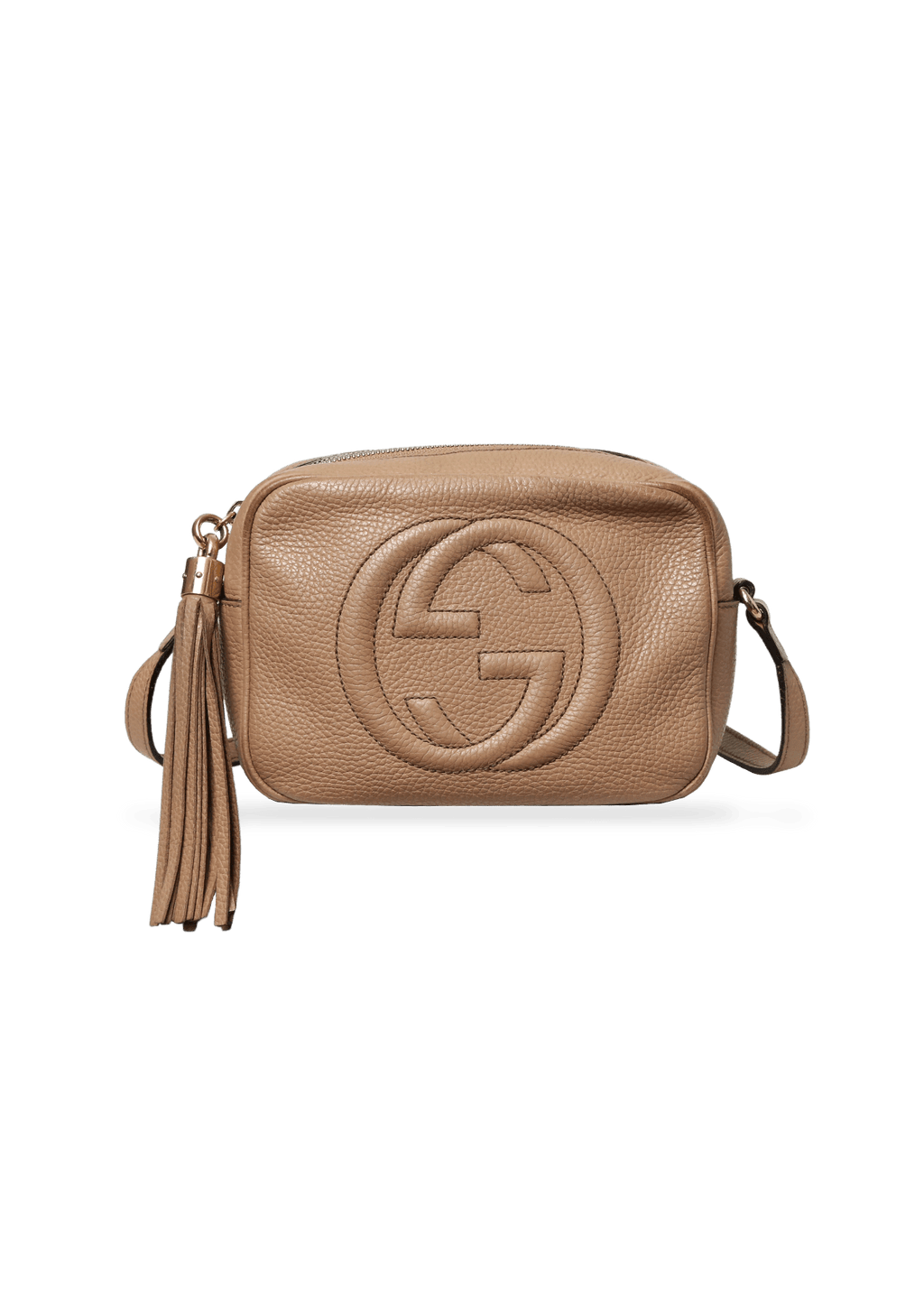 Bolsa Tiracolo Gucci Soho Disco Bege Original - ABSD5