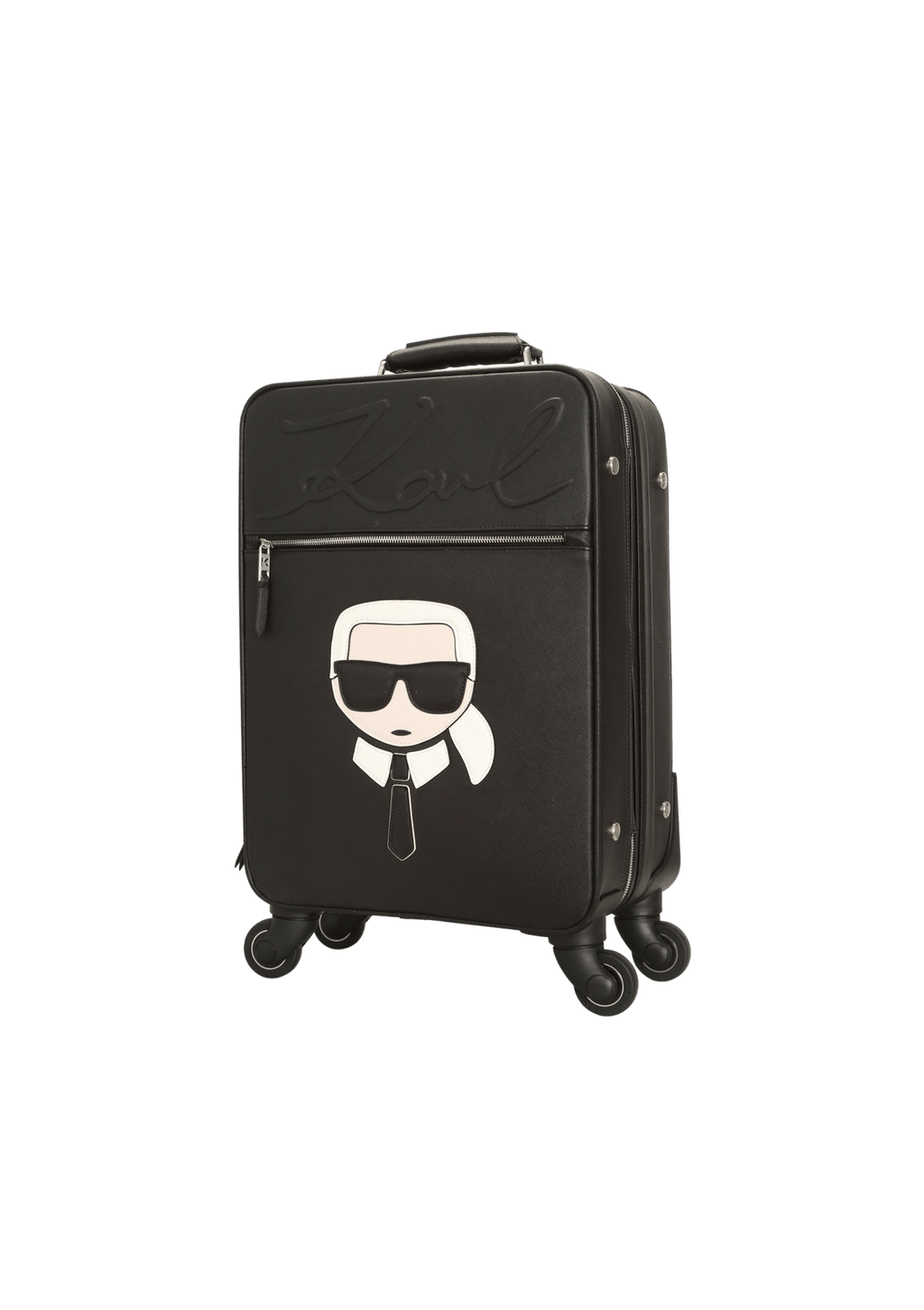 BOLSA KARL LAGERFELD IKONIK KARL SUITCASE PRETO ORIGINAL Gringa
