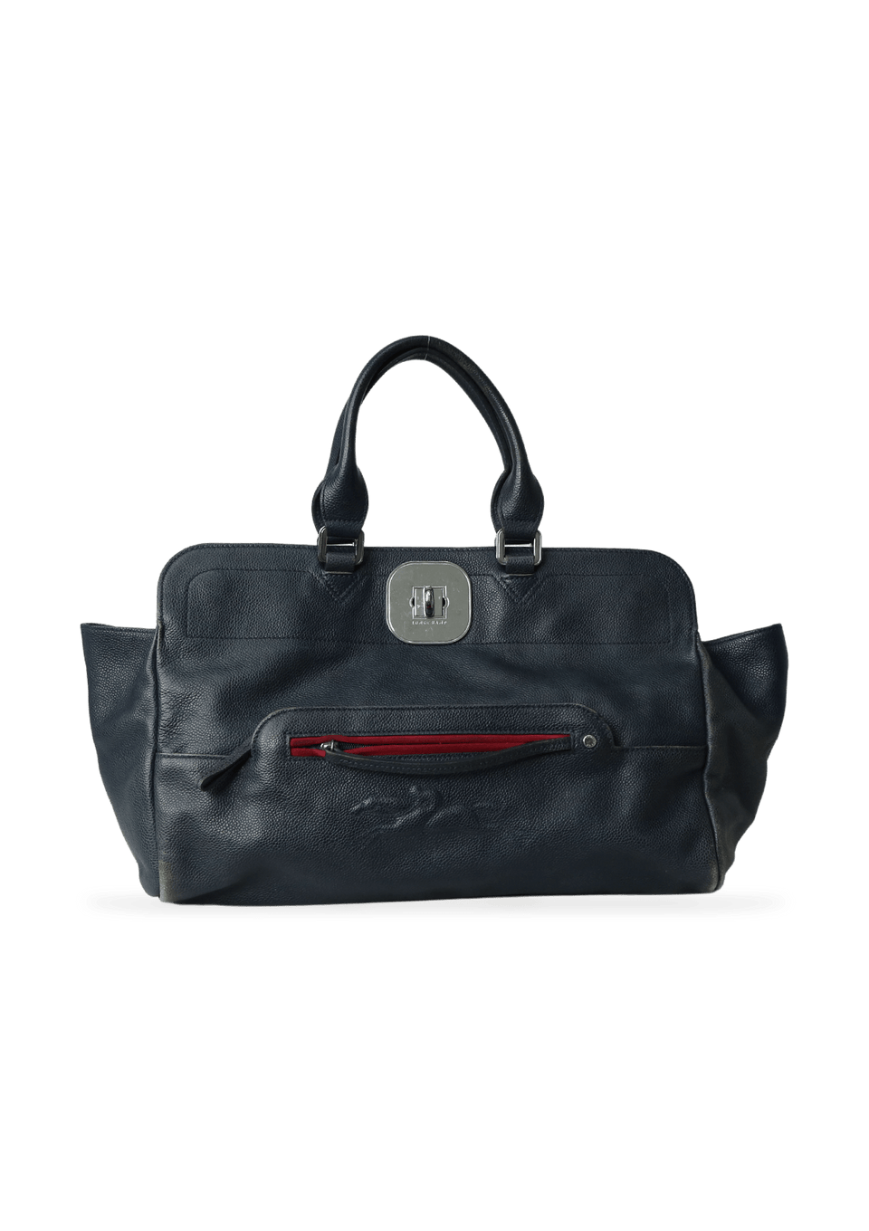 GRAINED LEATHER TOTE