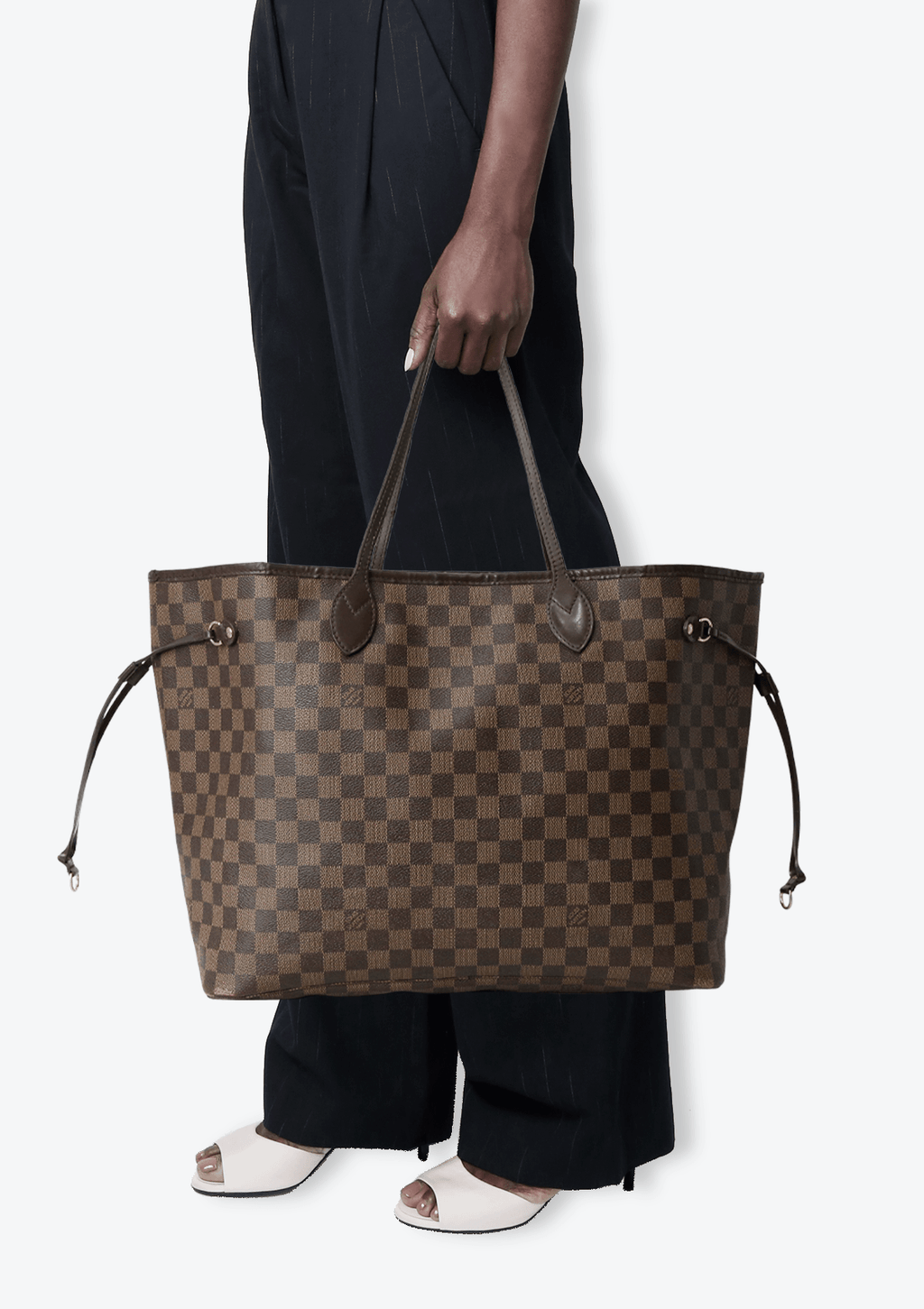 Bolsa Neverfull MM Ébène Louis Vuitton - Grandes Grifes