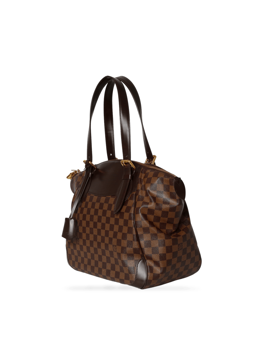 Louis Vuitton Damier Ebene Verona Bowling Bag Leather ref.434253