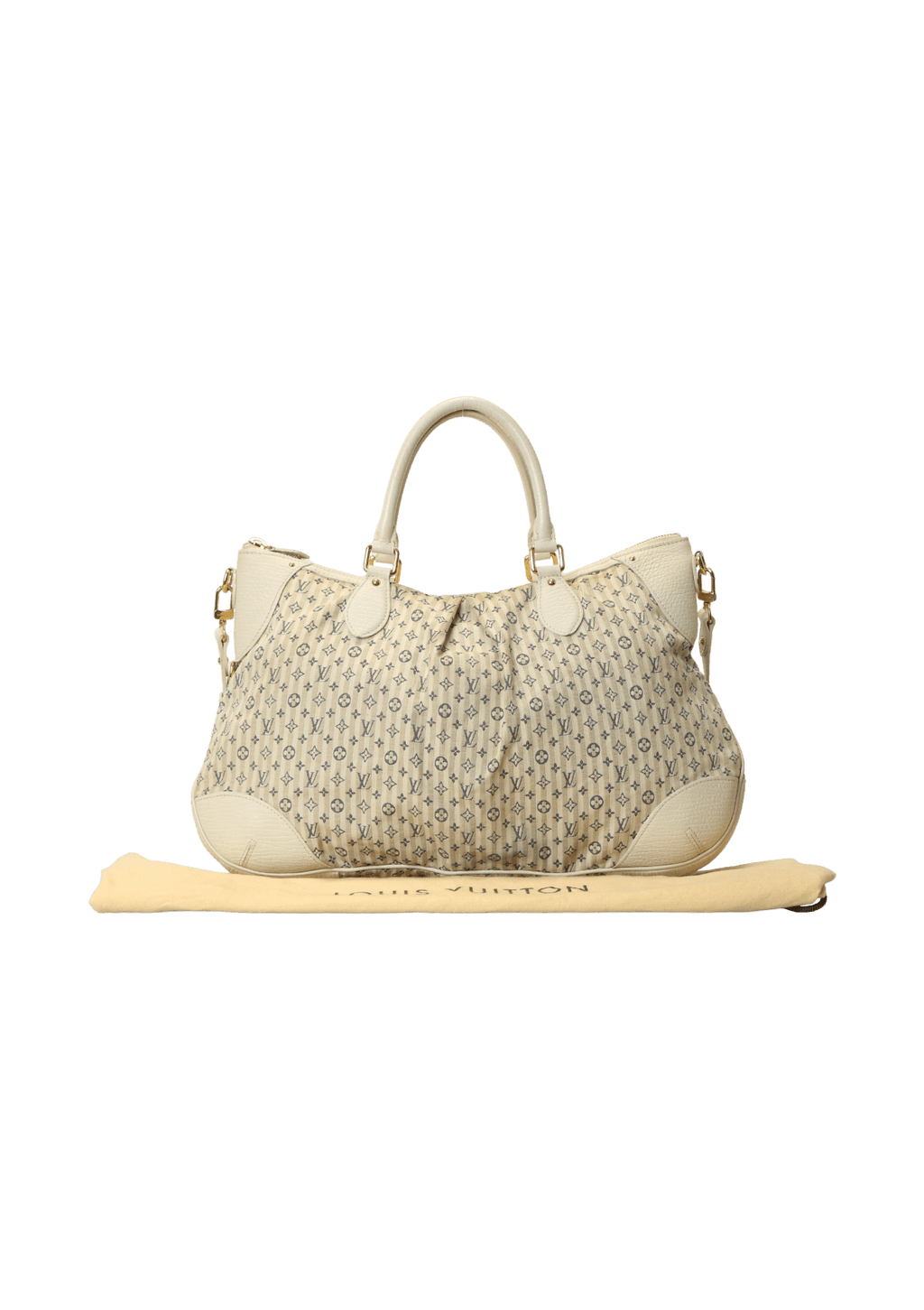 Louis Vuitton White Mini Lin Croisette Marina GM ASC2110