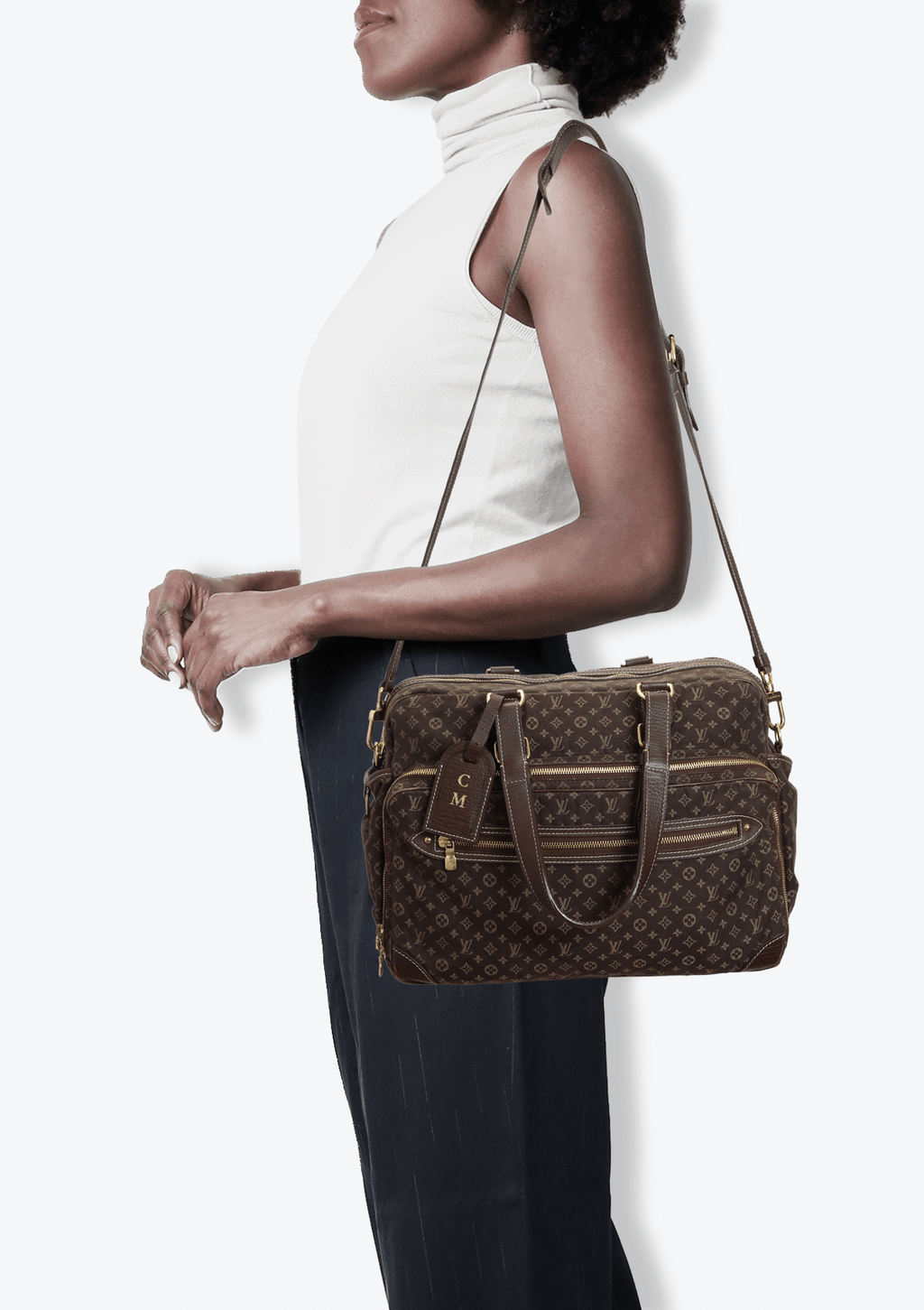 Louis Vuitton Monogram Mini Lin Sac a Langer Diaper Bag - Brown